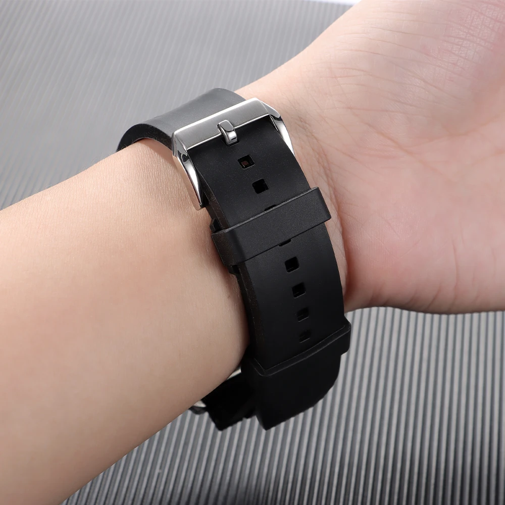 Premium Silicone Rubber Watch Band - Waterproof Quick Release Strap