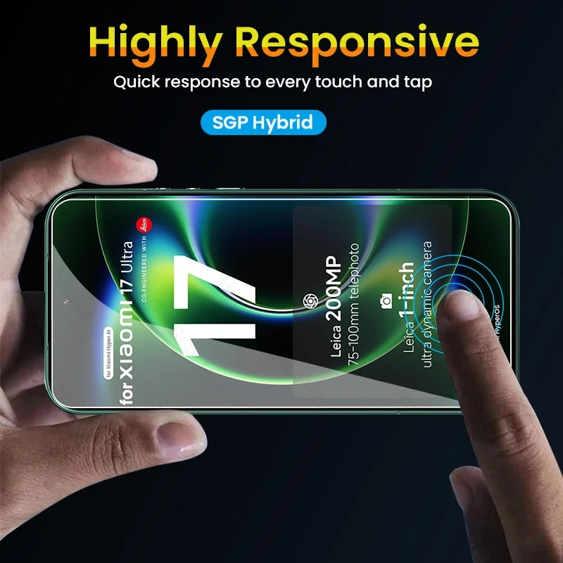 3-Pack Ultra-Resilient Screen Protector Set with Protective Glass Case