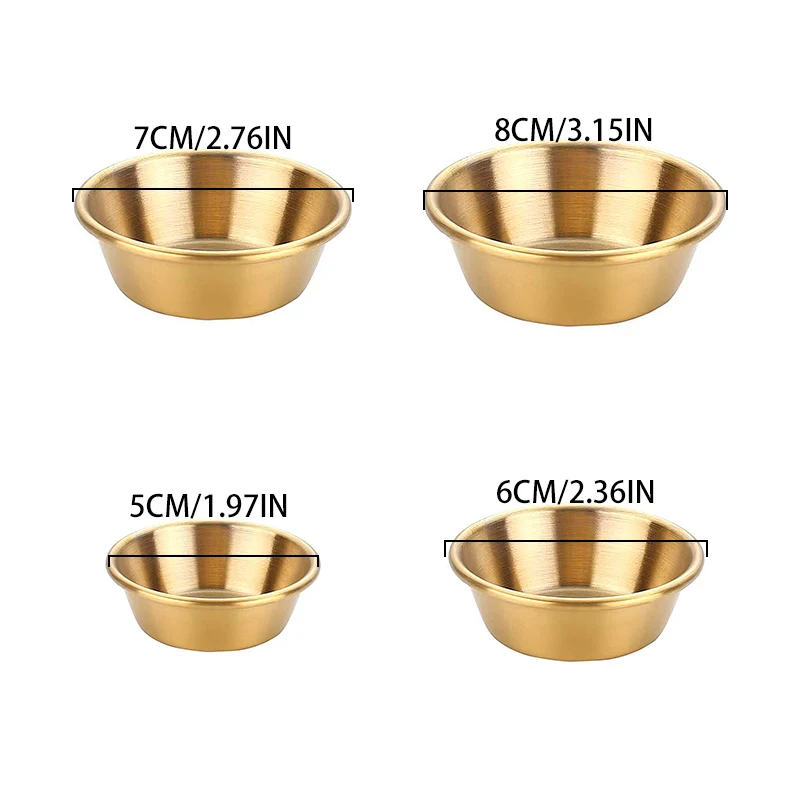 Plates　Tray　Seasoning　Home　Serving　Stainless　Tableware　Spice　Sauce　Steel　Round　Kitchen　Specialty　Hotel　Small　Sauce　Dish　Dish　Soy　AliExpress