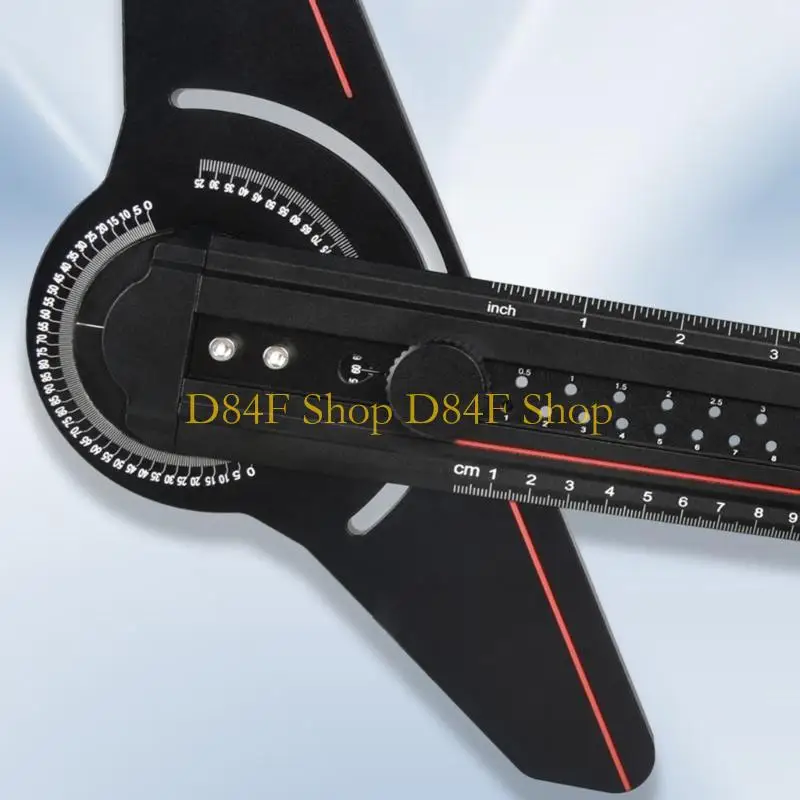 D84F 앵글 파인더 목공 마킹 라인 눈금자 T 눈금자 건설 용 다기능 각도기 알루미늄 앵글 게이지