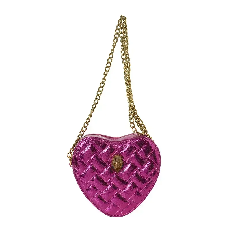 thumbnail image 1 of Bolso de mano de marca de lujo KURT GEIGER de alta calidad con diseño de cabeza de águila retro, cadena clásica, corazón brillante y arcoíris para mujer, 1 of 5