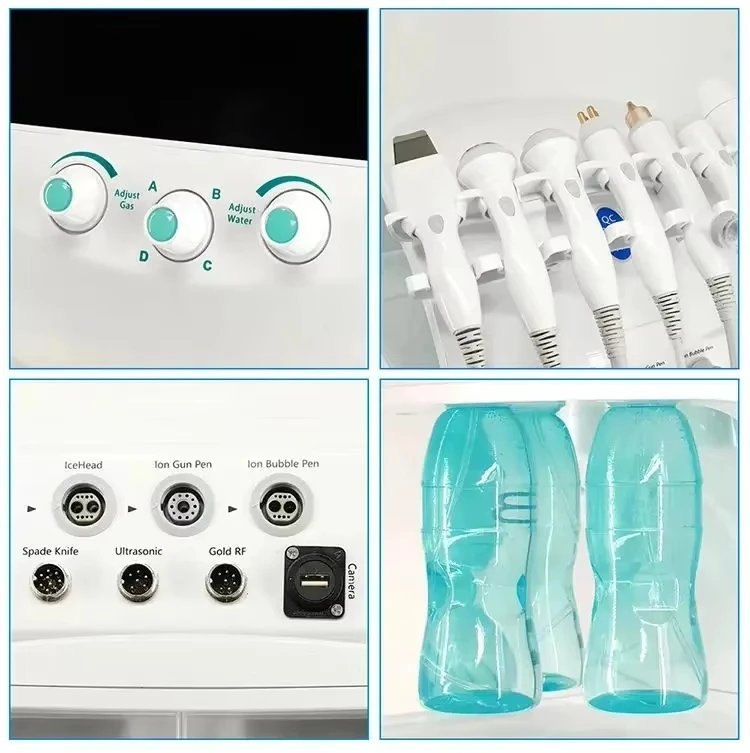 7 in 1 Smart Ice Blue Analyzer Multifunction Facial Machine Diamond Hydra Dermabrasion Facial Aquafacial 2