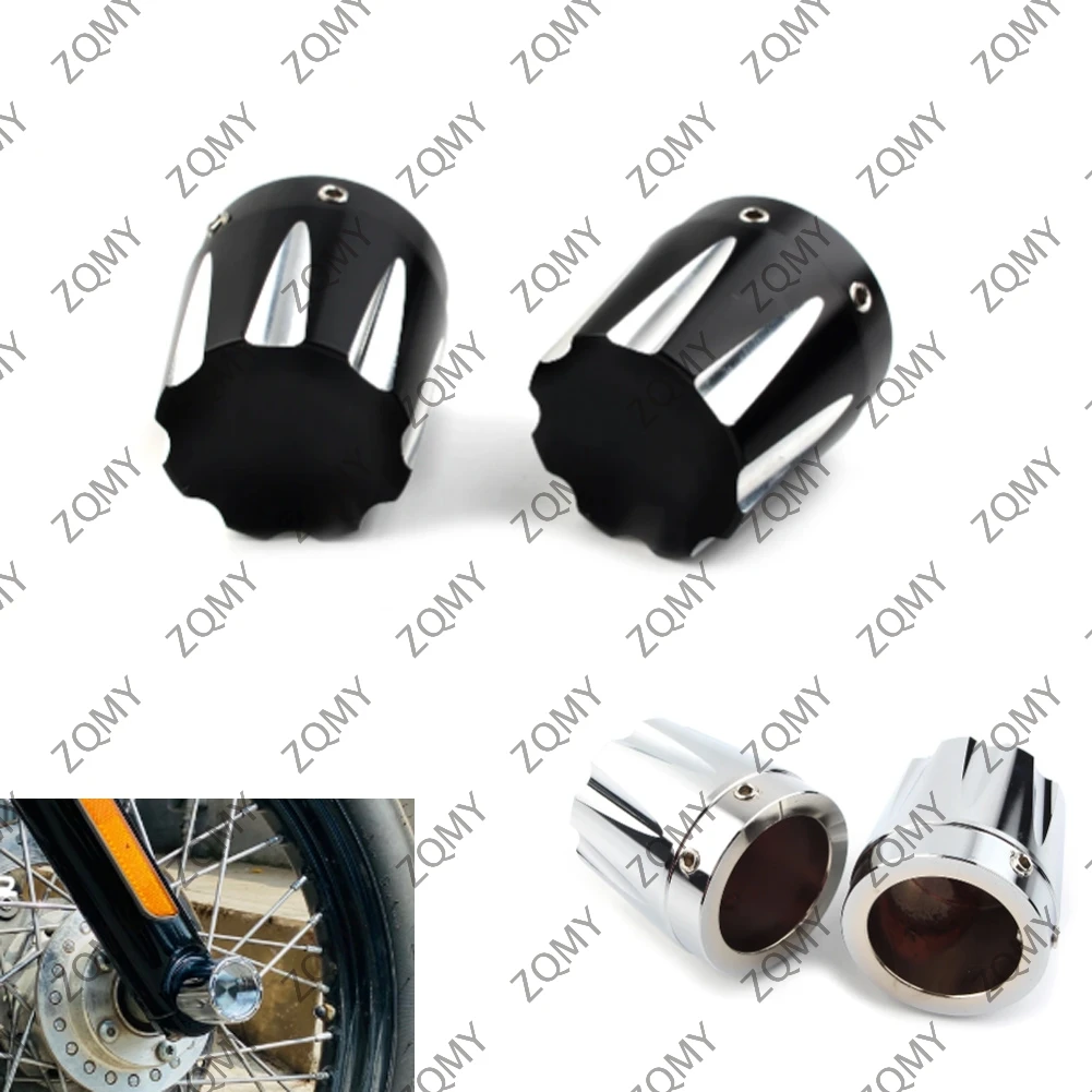 

Крышки для передней оси мотоцикла CNC для Harley Dyna Fatboy Electra Street Glide Road King 2008 2009 2010 2011-2017