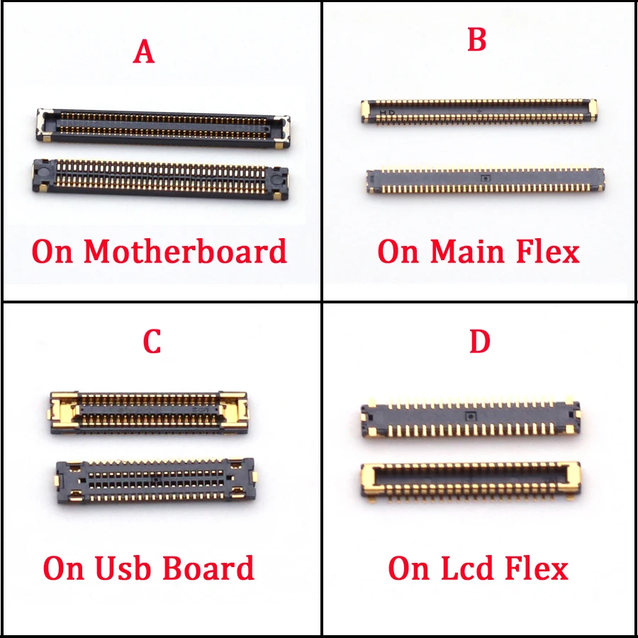5 шт. 78pin ЖК FPC коннектор для Samsung A71 2020 A715 A715F 5G A7160 A716 A715FN, штекер экрана дисплея на материнской плате 40pin