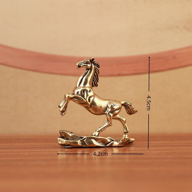 Elegant Copper Horse Sculpture for Home and Office Decor