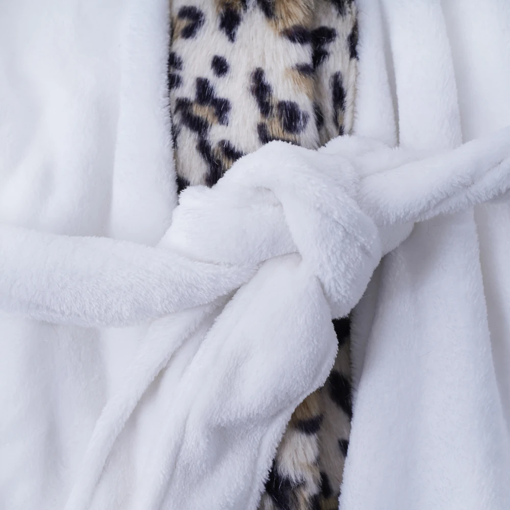 Coral Fleece Long Robe Kimono Gown Winter Warm Flannel Nightdress Bathrobe Casual Sleepwear Intimate Lingerie Thicken Homewear
