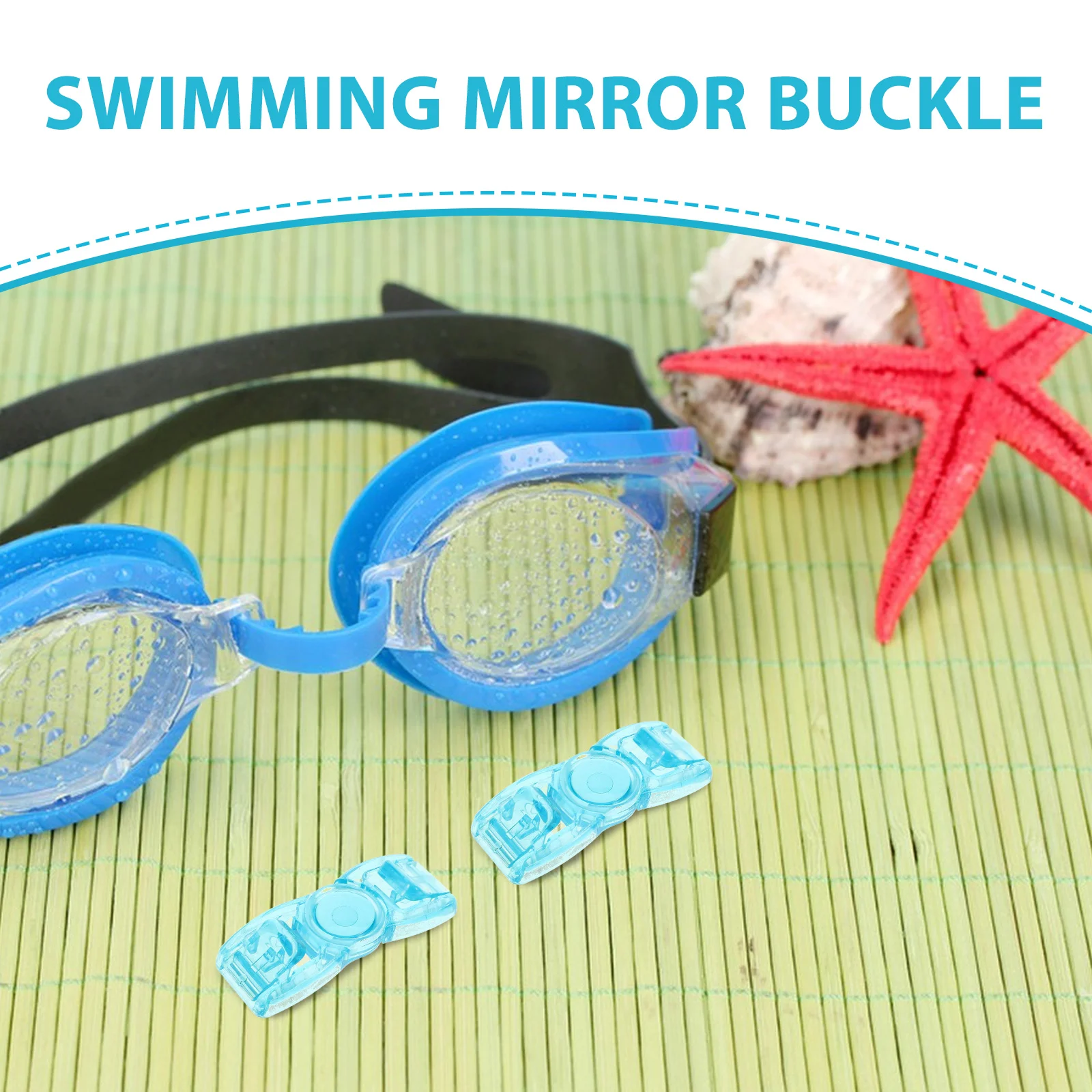 Swimming Goggle Buckle Head Bandana Goggles Adjuster Clip Connector Lock Plastic 3