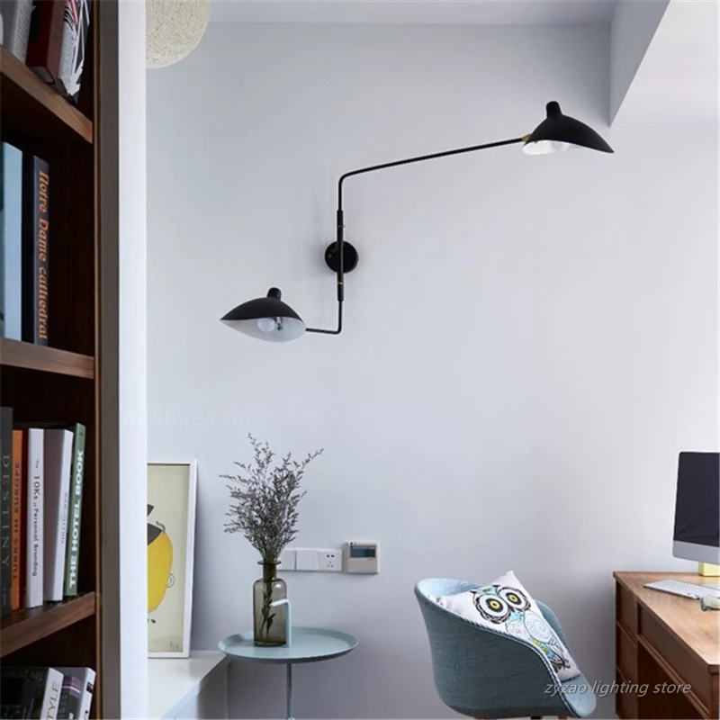 LED wall lamp Wall lamp Wall sconces light Nordic DaWn Spider Serge Mouille Wall Lights Bedroom Industrial Retro Wall Lamp Creative Simple Living Room Led Light Fixtures