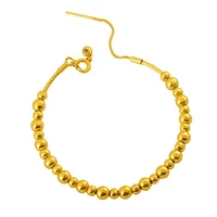 Bracelet fin et éclaircissant pour la peau, avec perles de transfert, pour femmes, or 24 carats AU999 |   Effet amincissant, illumine le teint 4