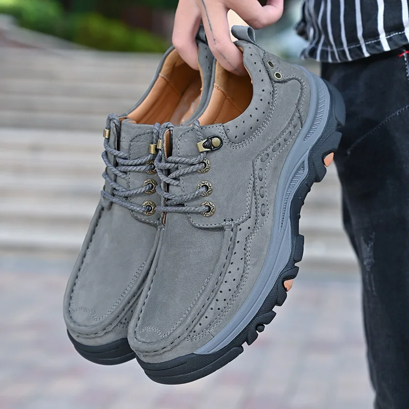 أحذية رجال الأعمال الرسمية الجديدة غير الرسمية - طبقة علوية من الجلد ناعمة ومريحة داخلية مع نعل مبطن وأحذية مداس غير قابلة للانزلاق