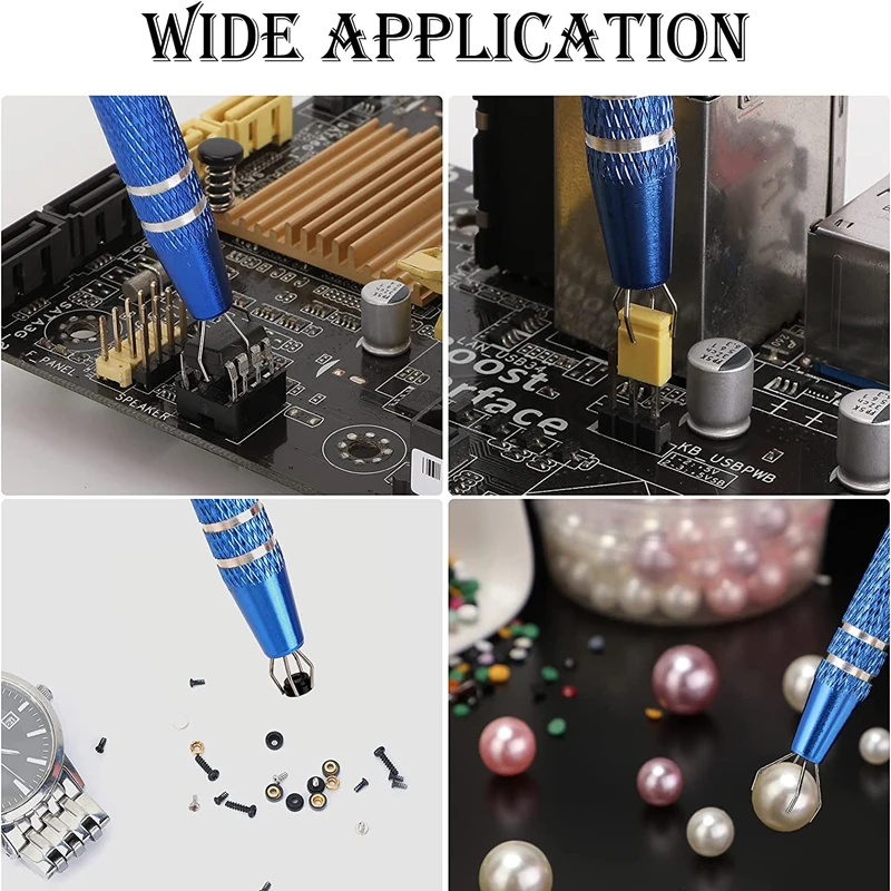 4-Claw IC Chip Extractor Remover Tool Electronic Component Precision Parts Grabber Gripper Jewelry Pick Up Nuts Switch Puller ic chip extractor