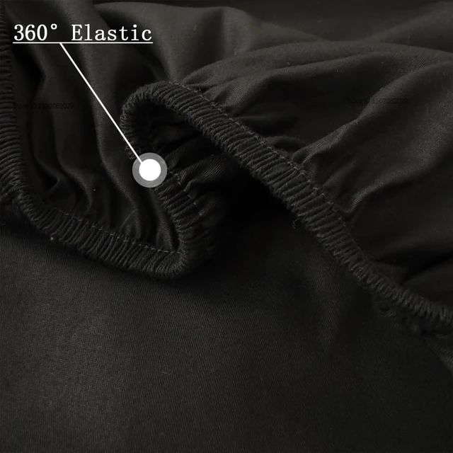 Drap-housse en coton à bords élastiques, housse de protection respirante pour matelas simple/Double/King/Queen Bed 160x200 5