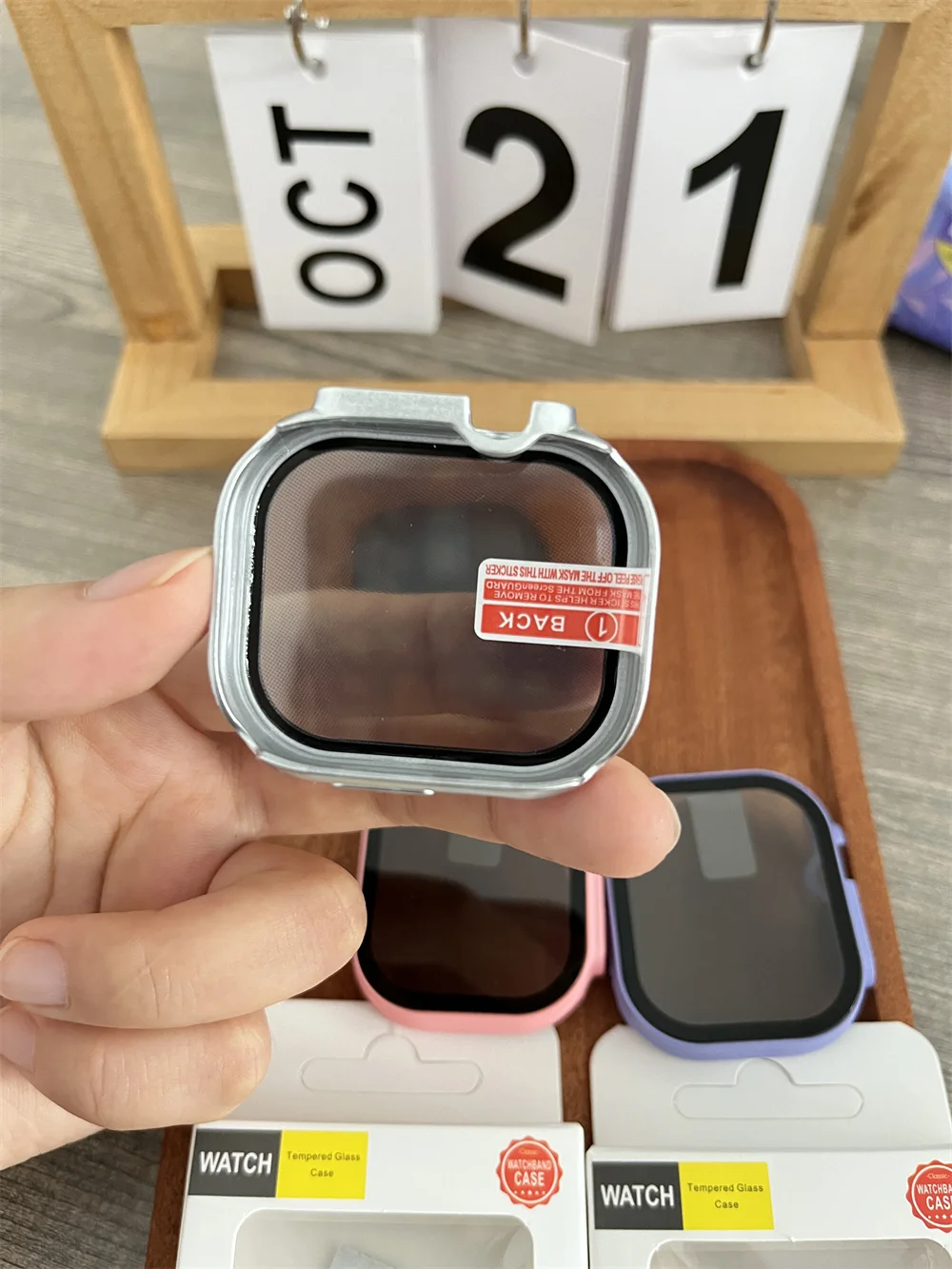 Apple Watch Privacy Case with Anti-Spy Tempered Glass Screen Protector
