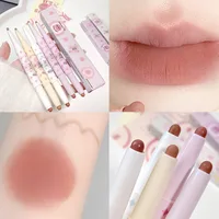 Lovely Sweet Doggie Double-ended Lip Liner Velvet Matte Pearlescent Lipstick For Outline Full Lips Cappuvini Nude Lip Pencil 1
