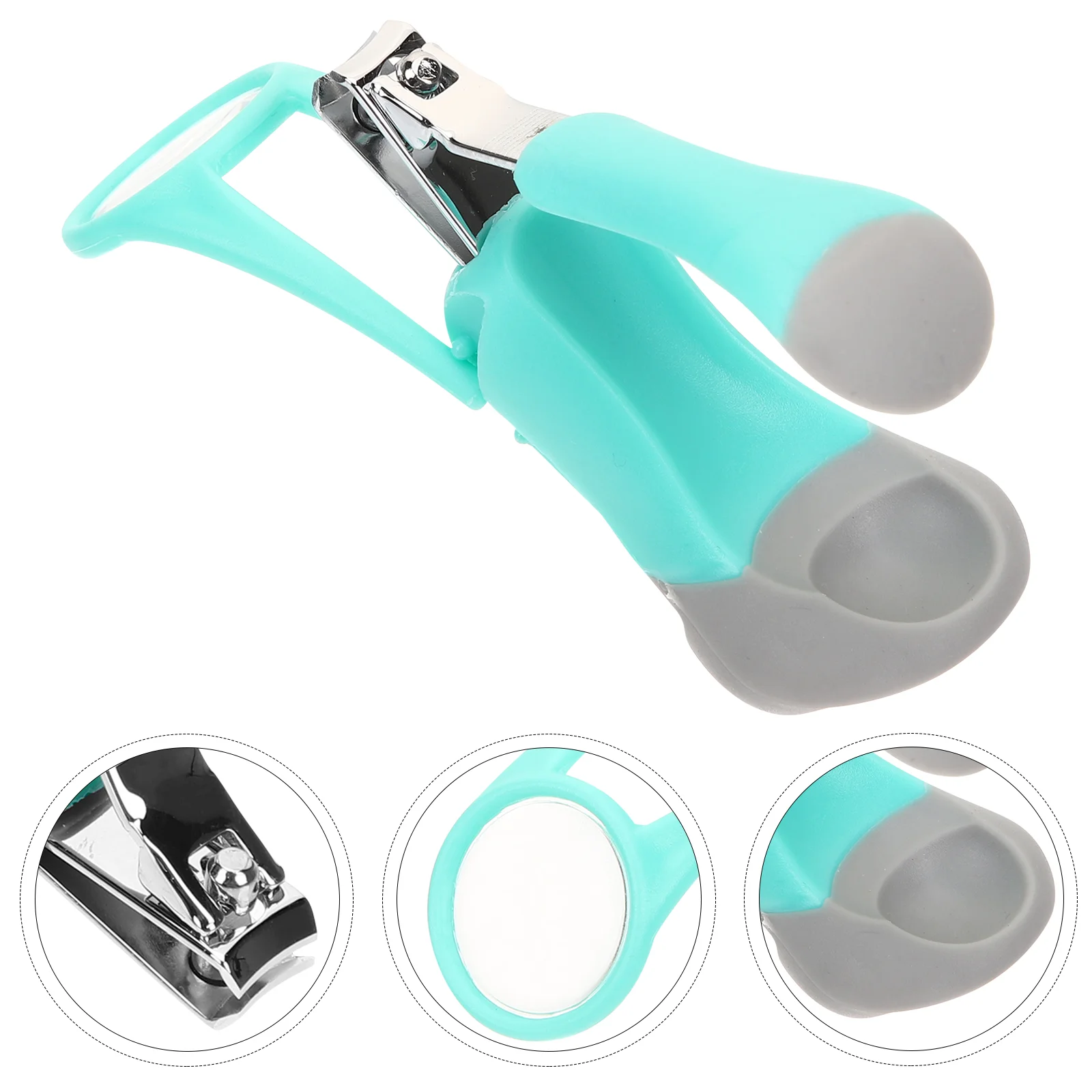 Nail Clipper Glass Clippers Trimmer for Baby Toe Scissors Stainless Steel Elder Mirror