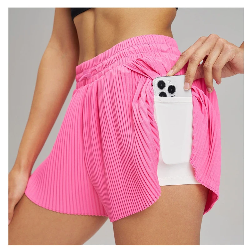 2025 Organ Pleated Tennis Skirt for Women Fake Two-piece Anti-exposed Sports Fitness Badminton Skirt Golf Skirt Summer Suit 5 S19a5c7abf82441daaad55e1a0f5eac14E