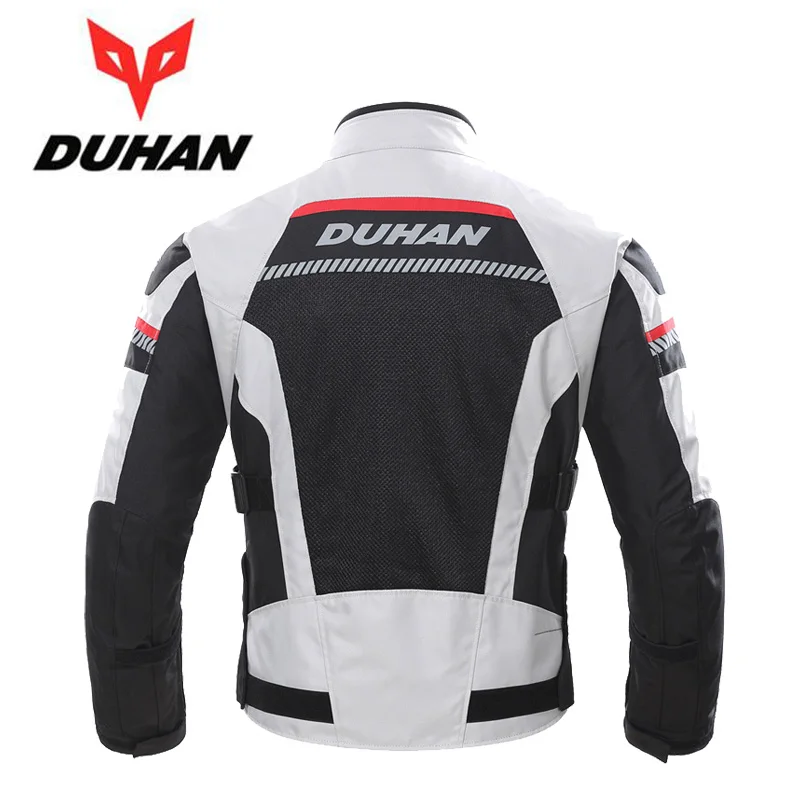 DUHAN Men's Motorcycle Jacket Breathable Mesh Motocross Accessories CE Protection Motorcyclist Jacket Anti-drop Coat