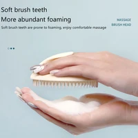 Fashion Shampoo Comb Silica Gel Head Massage Styling Tool Meridian Unblocking Hair Washing Tool - Image 2