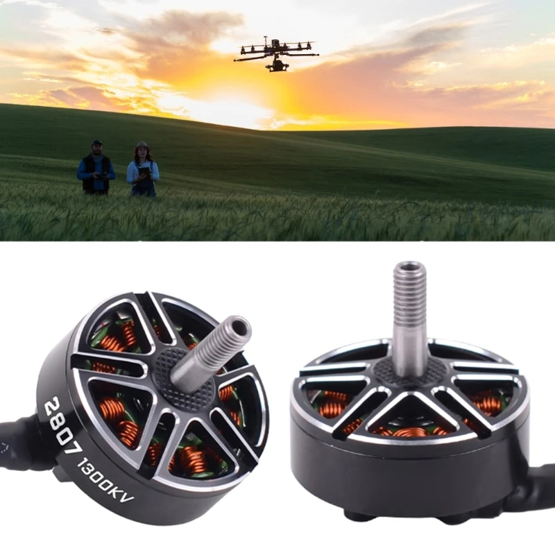 

Set of 1/4pcs 2807 1300KV Brushless Motor 3S-6S Propellers FPVs Traversing Aircrafts Motor Repair for 7“ Quadcopter Dropship