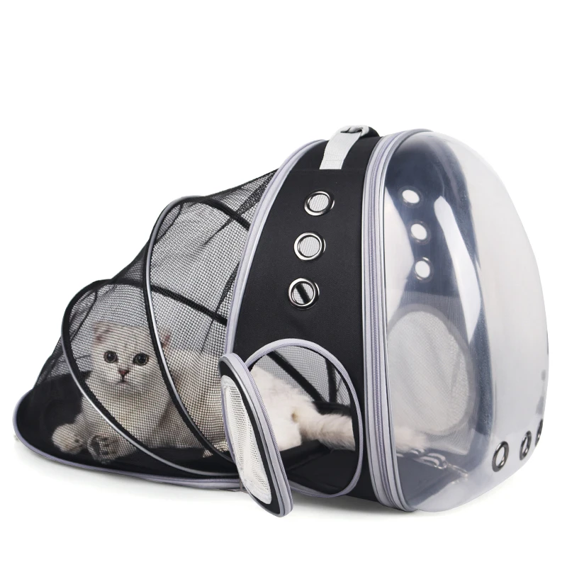 Bolsa de viaje portátil para gato astronauta, cápsula espacial transpirable, Transportín transparente expandible, mochila para perro y gato mascota para, alta calidad