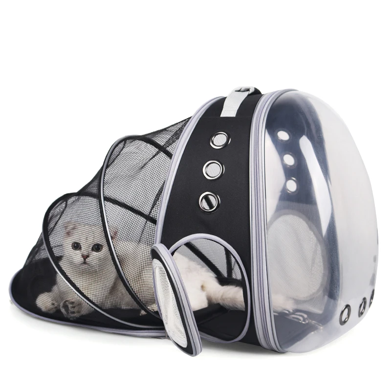 Pet Carrier Bag Pet Carrier Backpack Pet Bag High Quality Astronaut Portable Cat Travel Bag Breathable Space Capsule Expandable Transparent Carrier Pet Backpack For Cat Dog