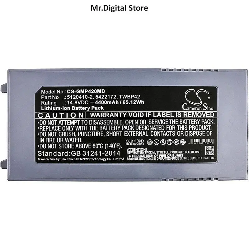 

Cameron Sino 4400mAh battery for GE Echographe Logiq E, Logiq I, Vivid E Ultrasound, Ultrasound Machines, Vivid e,