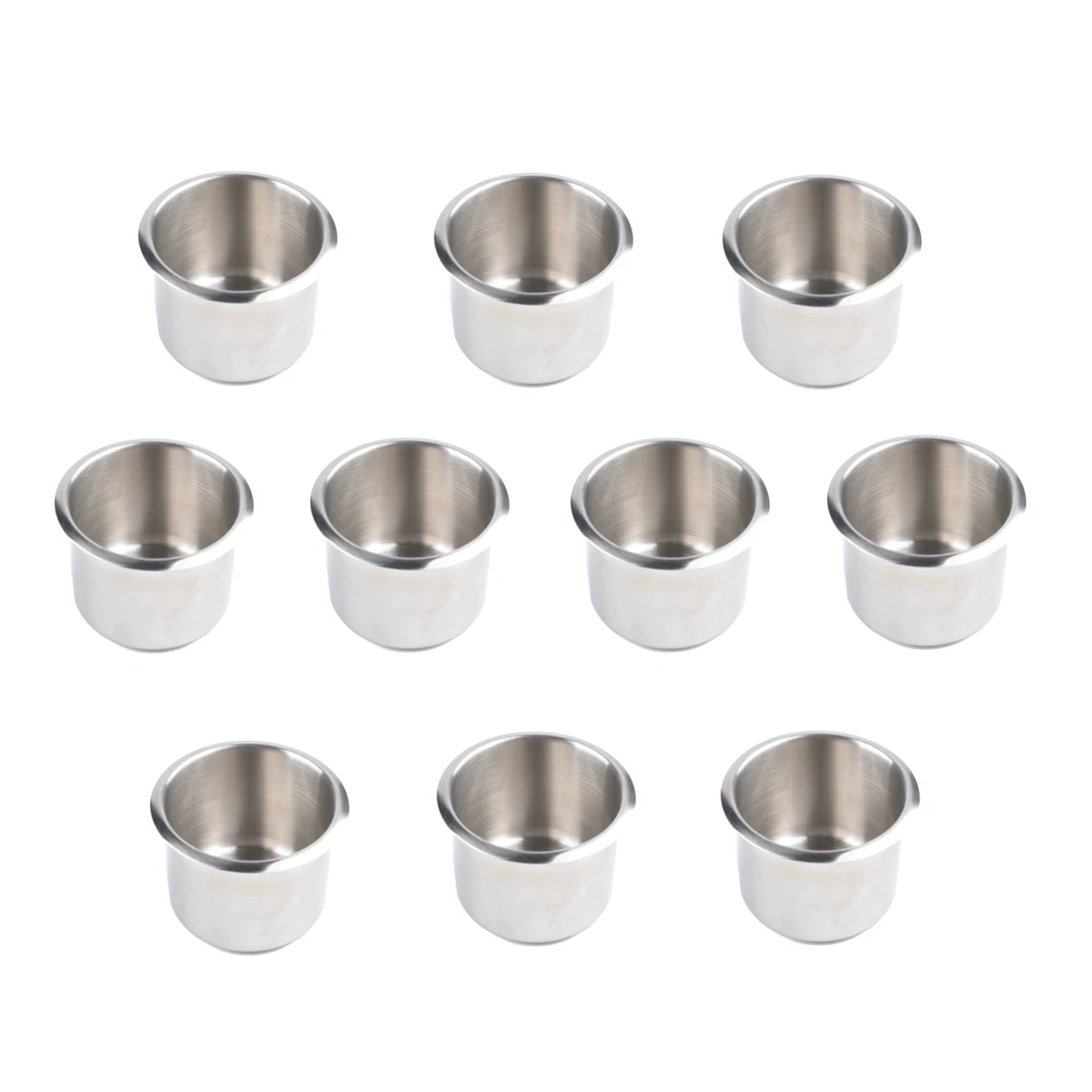 

10 Only Boat Cup Drink Holder Stainless Steel Drop-In Cup Holder,6.8 x 5.5