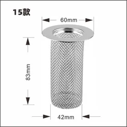 Stainless Steel Kitchen Sink Strainer Grid - Anti - Clogging Mesh Drain Filter (15 Type)