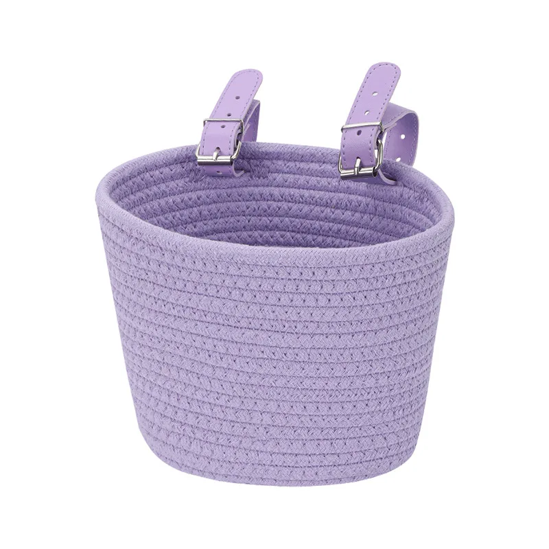 Children's Bicycle Handlebar Basket with Bell, Grips, and Tassel Accessory - Perfect Birthday Gift