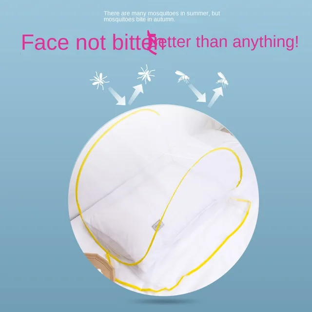 Mini moustiquaire pliante Pop-Up d'été, couverture Portable, cryptage, Anti-moustique, tête et visage, lutte antiparasitaire, Textile de maison, filets de lit 3