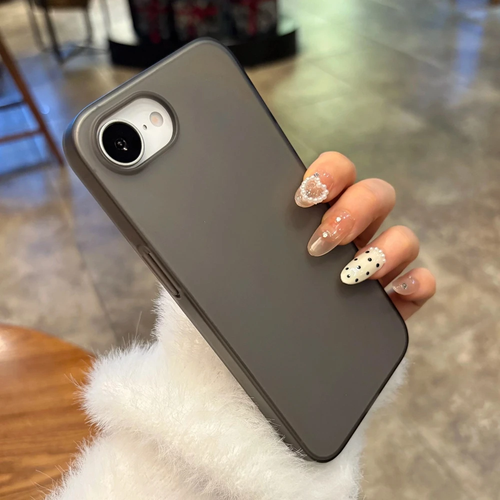 Luxury Slim Matte Frosted Shockproof Phone Case - Ultra Thin PP Back Cover