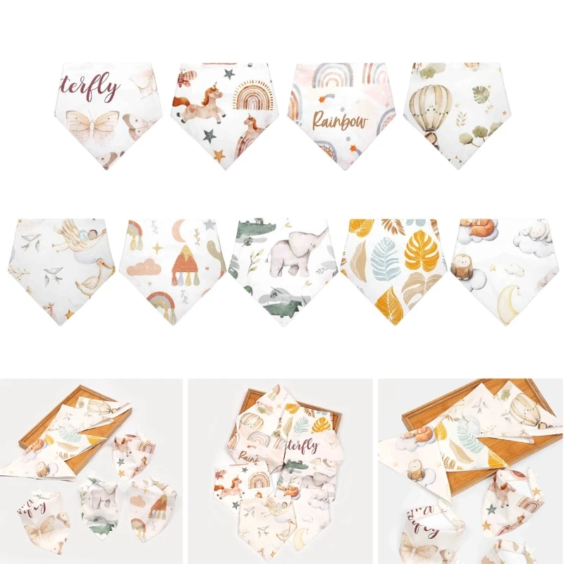 

Детские нагрудники с мультипликационным рисунком, хлопок для детей и новорожденных, унисекс, для мальчиков и девочек, для прорезывания зубов и слюнятия