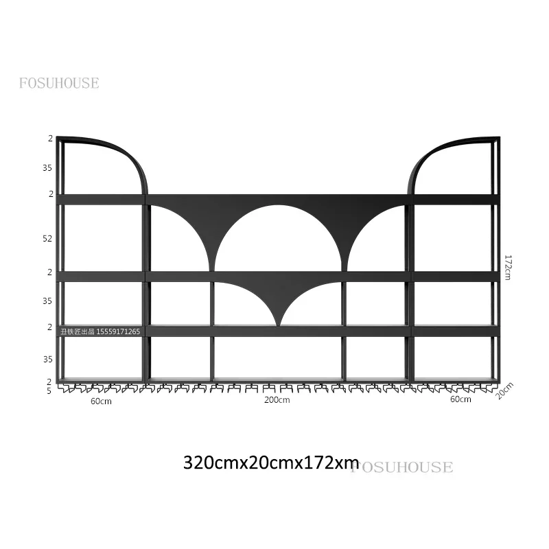 Creative Iron Wine Rack Cabinet Bar Wall Modern Hanger Wine Display Cabinets Restaurant Background Stojak Na Wino Decoration