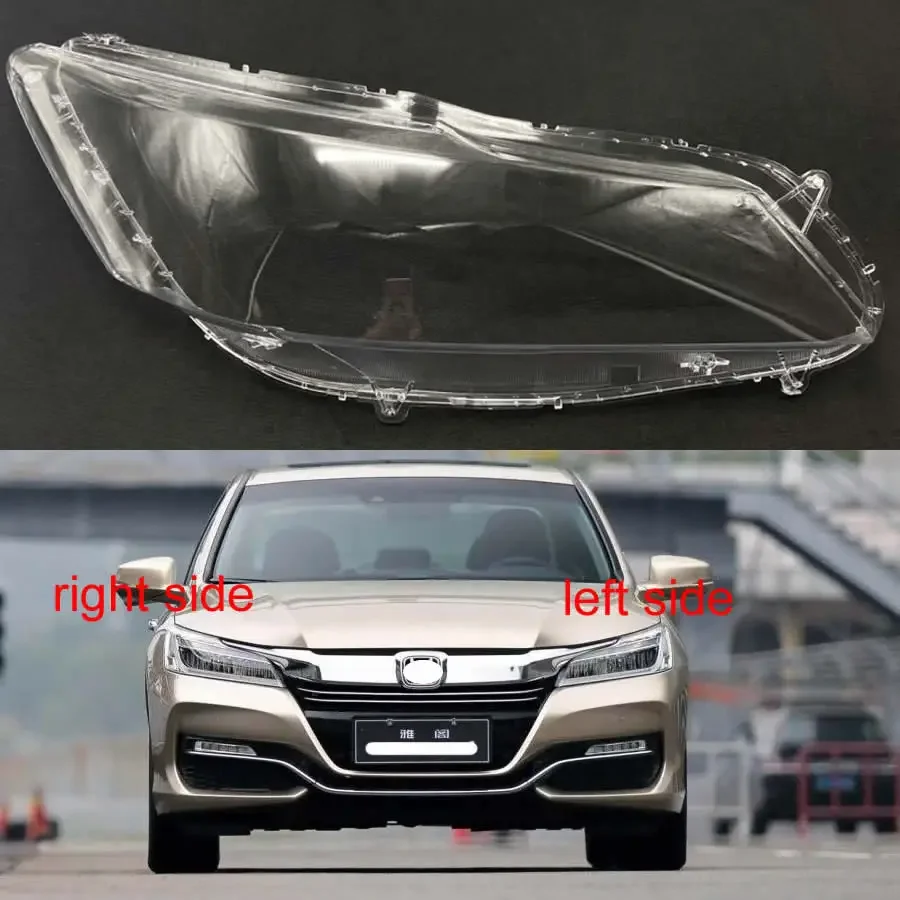 For Honda Accord 2016 2017 2018 LED Xenon Headlamp Housing Transparent Lamp Shell Headlight Cover Lampshell Lens Plexiglass 1