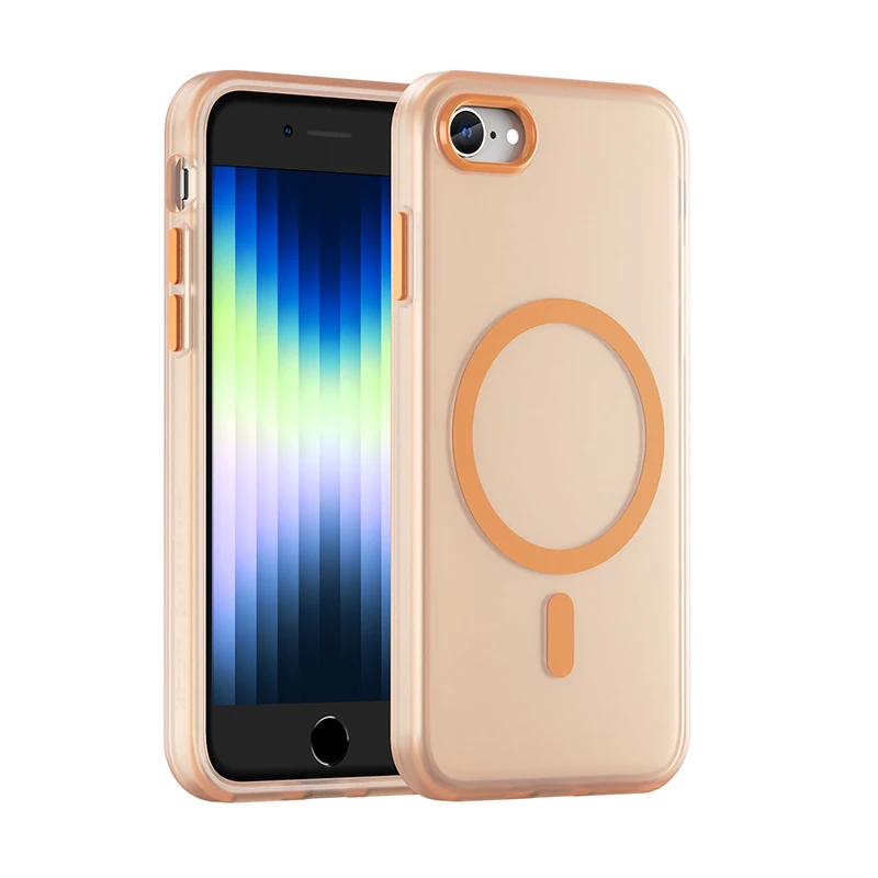ตัวเลือกสินค้า เคสแม่เหล็กนุ่มหรูหรา รองรับชาร์จไร้สาย iPhone 7/8/SE3/SE2