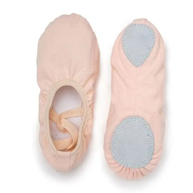 Girls ballet canvas ballet dance slippers for women children classical practice Split-Sole  adult flat dance 2