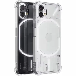 Transparent Shockproof Silicone Clear Airbags Case - Durable Protective Back Cover for Nothing Phone 2 (Clear)