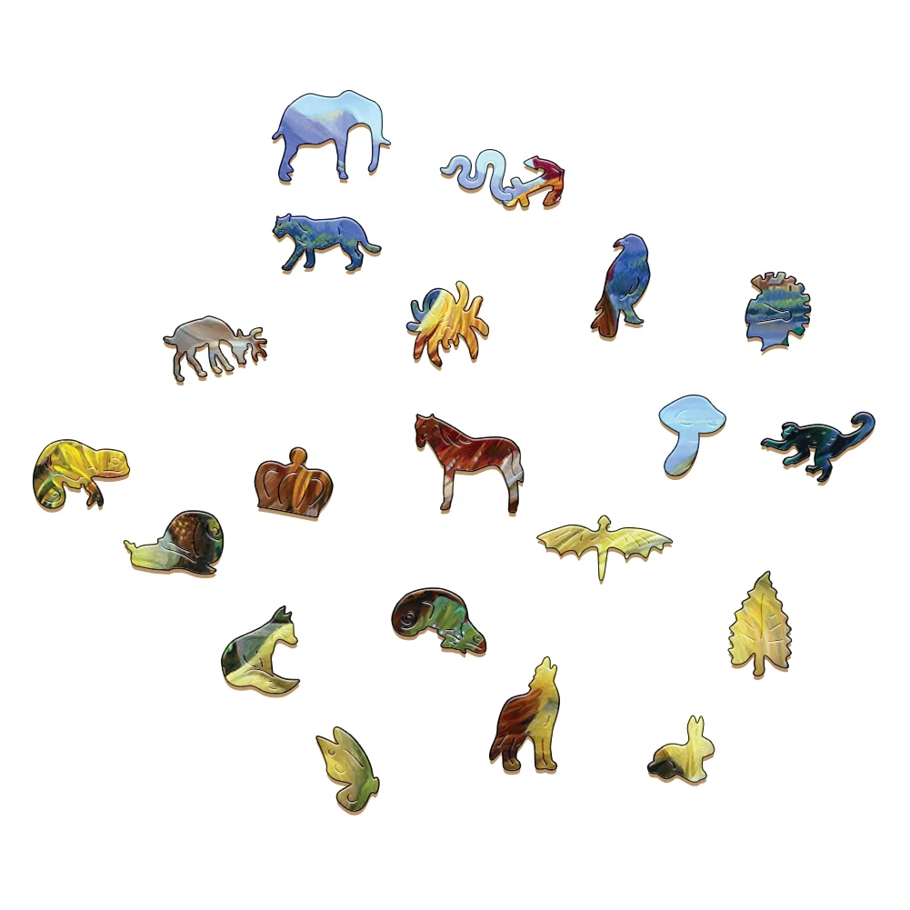 3D Puzzles Wooden Family Of Chickens Jigsaw Puzzle For Festiva Gifts Wood Puzzles Board Game Wood Animal Puzzle Toys For Kids 2