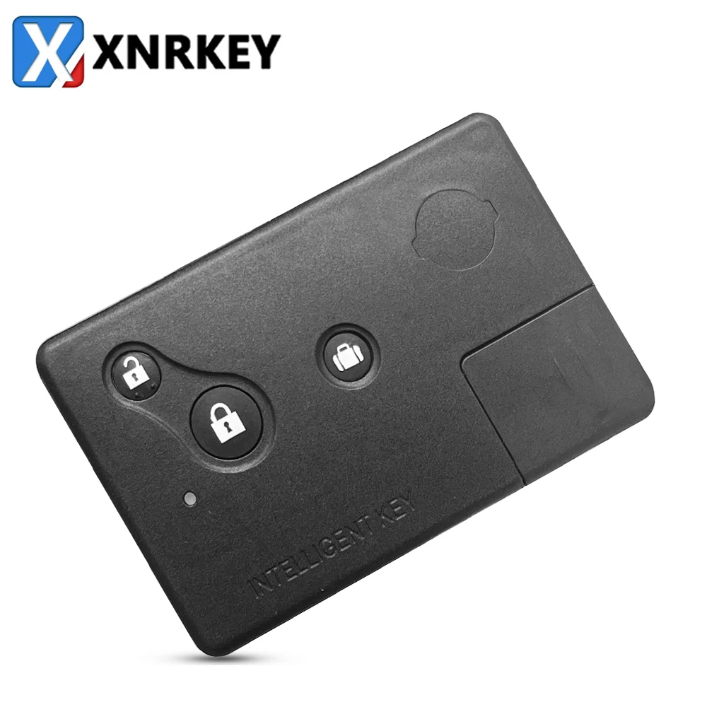 

XNRKEY 3 Button Remote Car Key Shell Fob for Nissan Teana (Old Model) Smart Key Case Cover with Small Key