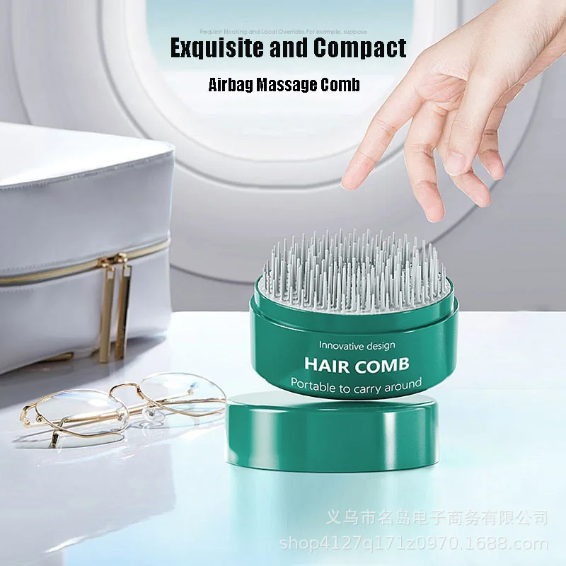 Mini Hair Brush Comb Mother Kids Scalp Massage Airbag Comb Innovative Design Round Compact Travel Size Hair Styling