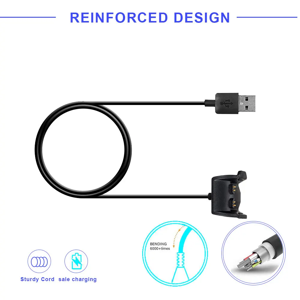 Câble De Charge USB Pour Montre Garmin Vivosmart HR – Neuf