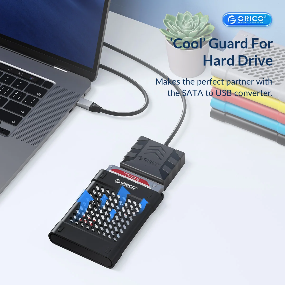 ORICO 2.5" Shockproof HDD Silicone Case Protector Cover for 2.5/3.5 Inch Hard Drive SATA Adapter Set DIY Hard Drive Case 5PCS