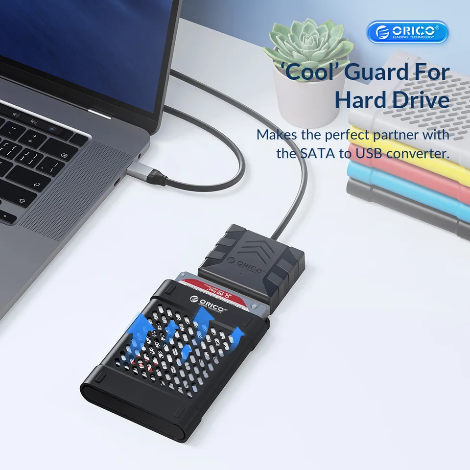 Custodia per HDD da 2.5/3.5 pollici da USB3.0/2.0 a porta SATA custodia per disco rigido SSD HDD