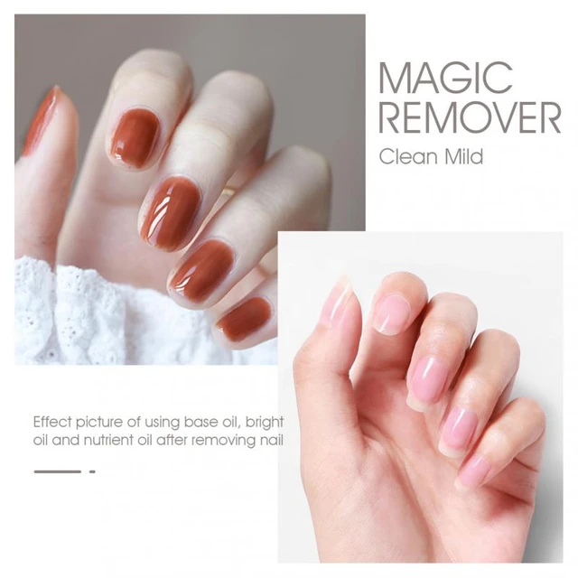 Gel Nail Polish Remover(15ML) - Professional Removes Nail Polish in 3-5  Minutes Quickly & Easily Not Hurt Nails with 1 PCS Cuticle Pusher + 1 PCS Nail  Polish Scraper blue Cream 15ML Gel Remover
