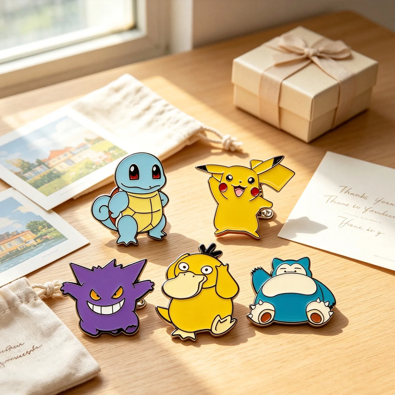 Adorable Cartoon Anime Enamel Pin Set – Kawaii Character Decorative Accessories