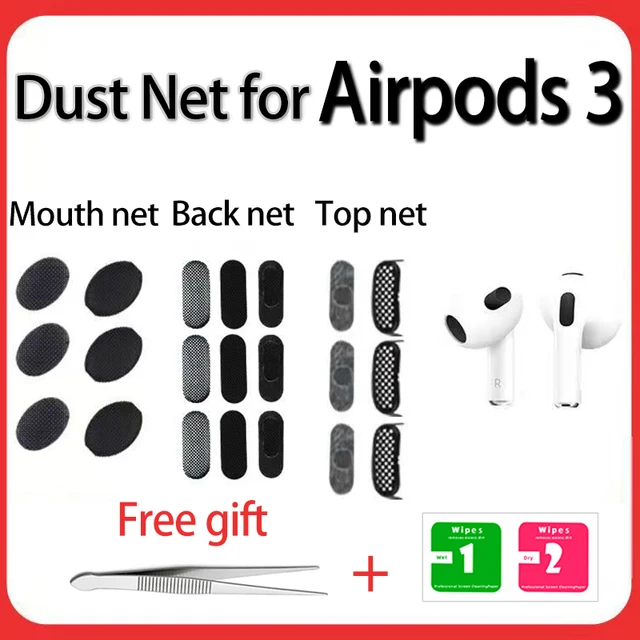 Replaceable Earphone Net Replace Metal Back Net Top Filter Sound Outlet  Anti-rust Sticker Earpiece Handset Net for Airpods 3