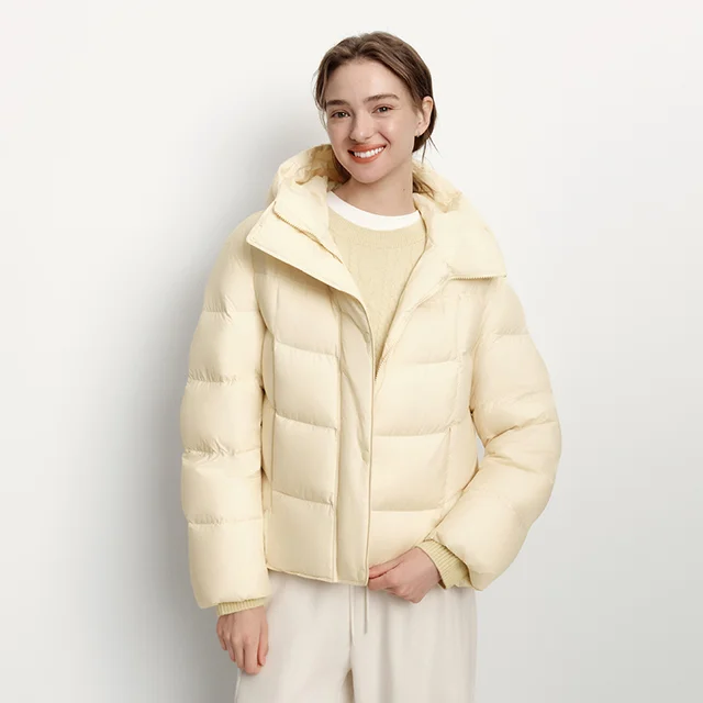 Semir Down Jacket Women Winter Down Waterproof Oil-proof Stain-proof Heat-Generating Anti-Static 2026 New Mid-Length Women 1