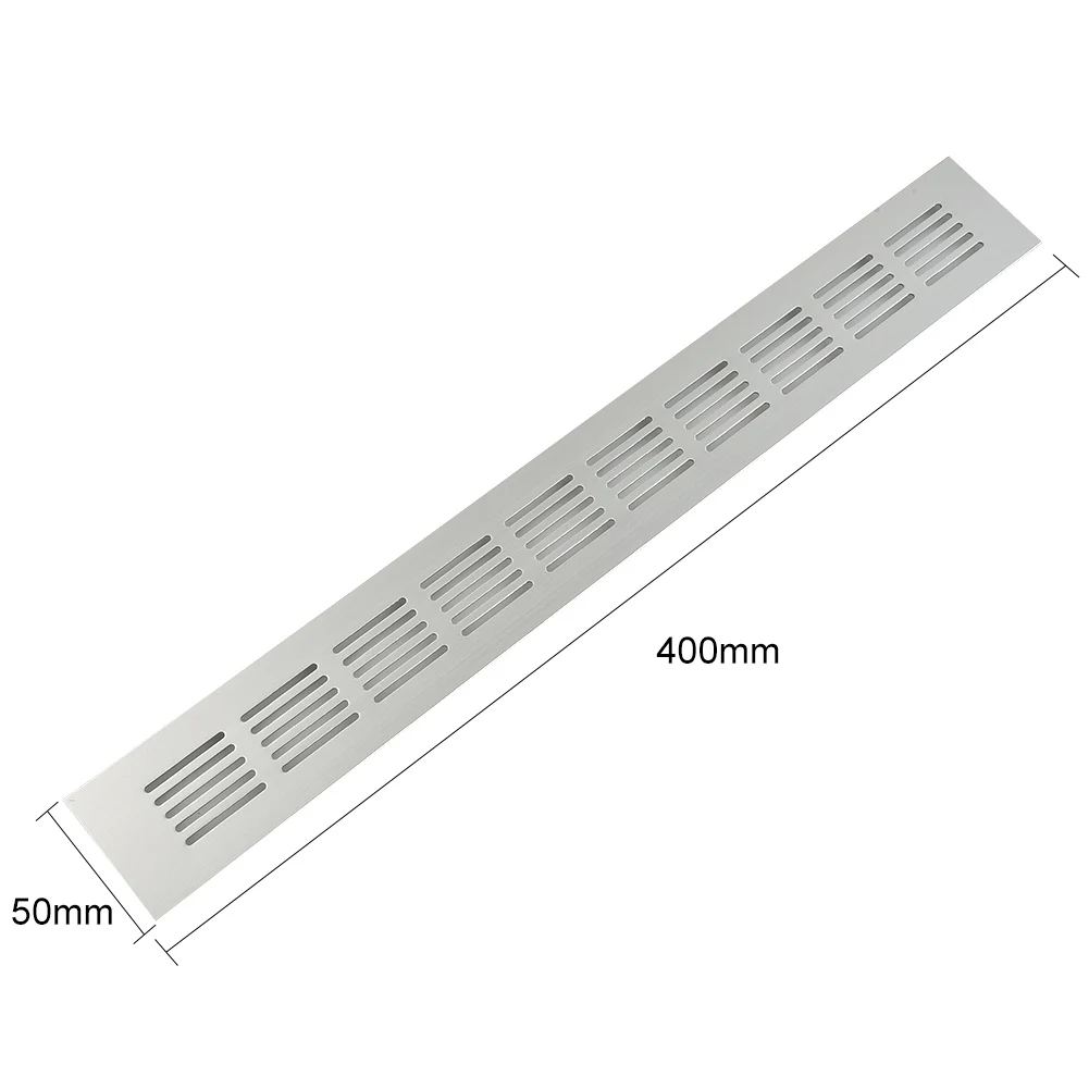Air Vent Ventilation Grille Shoe Cabinets Silver Spare Parts Wardrobes Multi-size Rectangular Waterproof Cupboard