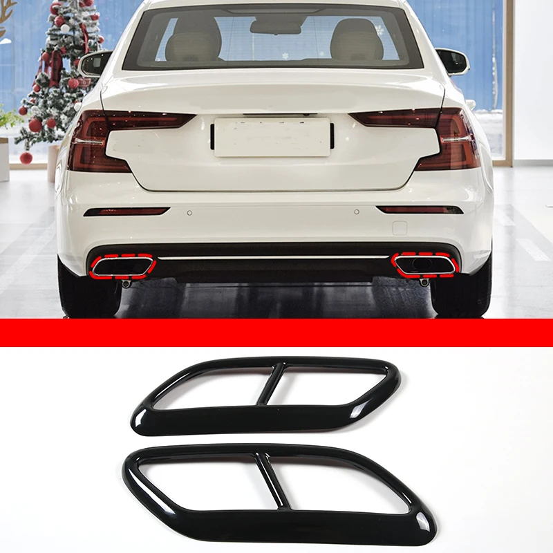 ForVolvoS90V90S6020162020CarVehicleStainlessSteelTailThroat