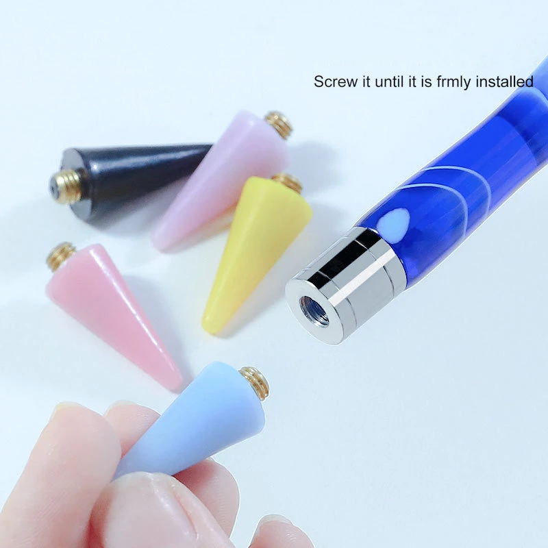 Rhinestone Applicator Picker Wax Pencil Pen for Nail Art Decorations,Gem Picker Tool Waxpen 4